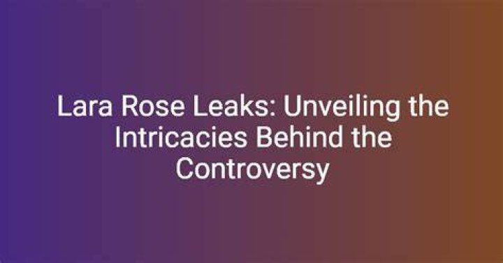 Lara Rose Telegram: Unveiling the Influence and Impact