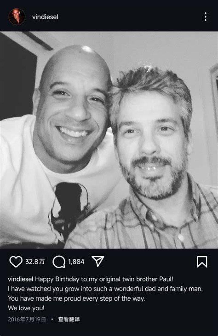 Meet Vin Diesel's Twin: The Brother You Didn't Know About