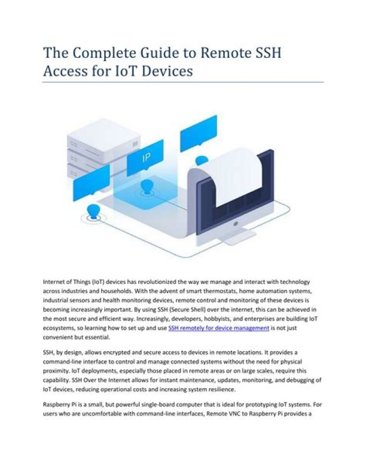 Secure SSH Access for IoT Devices: A Comprehensive Guide